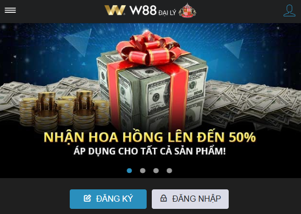 Đại lý W88 hoa hồng 50%
